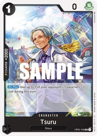 Tsuru (OP02-106) [Paramount War] One Piece Single Bandai