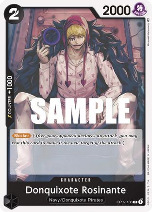 Donquixote Rosinante (OP02-108) [Paramount War] One Piece Single Bandai