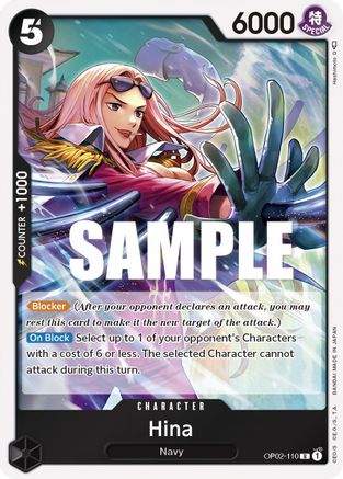 Hina (OP02-110) [Paramount War] Foil One Piece Single Bandai