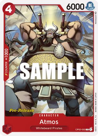 Atmos (OP02-003) [Paramount War Pre-Release Cards] One Piece Single Bandai