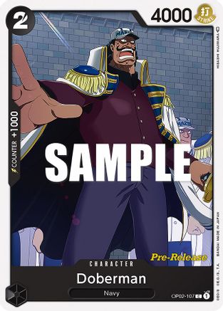 Doberman (OP02-107) [Paramount War Pre-Release Cards] One Piece Single Bandai