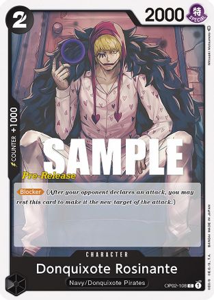 Donquixote Rosinante (OP02-108) [Paramount War Pre-Release Cards] One Piece Single Bandai
