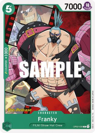 Franky (OP02-039) [Paramount War Pre-Release Cards] One Piece Single Bandai