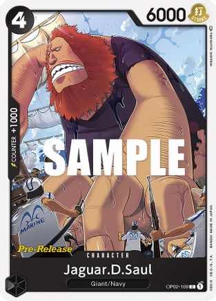 Jaguar.D.Saul (OP02-109) [Paramount War Pre-Release Cards] One Piece Single Bandai