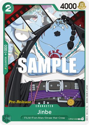 Jinbe (OP02-033) [Paramount War Pre-Release Cards] One Piece Single Bandai