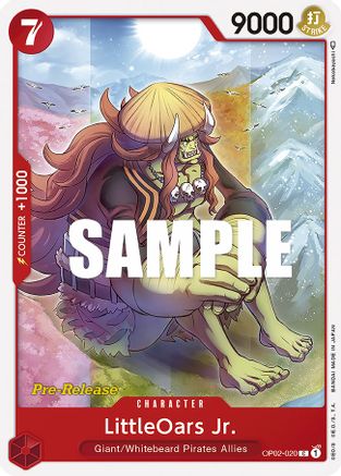 LittleOars Jr. (OP02-020) [Paramount War Pre-Release Cards] One Piece Single Bandai