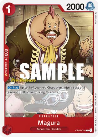 Magura (OP02-016) [Paramount War Pre-Release Cards] One Piece Single Bandai