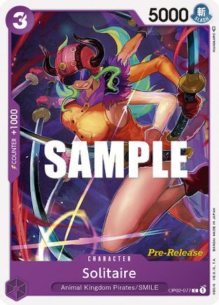 Solitaire (OP02-077) [Paramount War Pre-Release Cards] One Piece Single Bandai