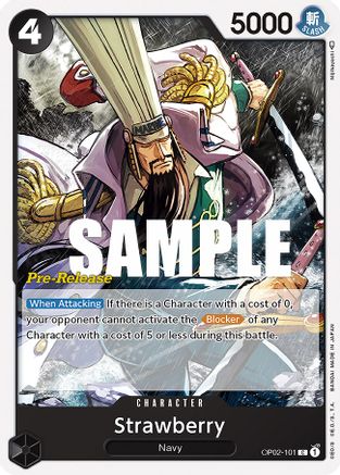 Strawberry (OP02-101) [Paramount War Pre-Release Cards] One Piece Single Bandai
