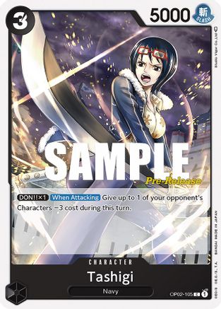 Tashigi (OP02-105) [Paramount War Pre-Release Cards] One Piece Single Bandai