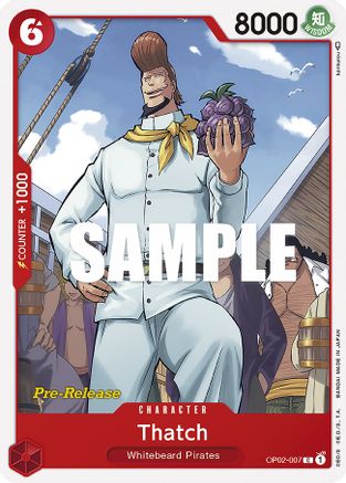 Thatch (OP02-007) [Paramount War Pre-Release Cards] One Piece Single Bandai