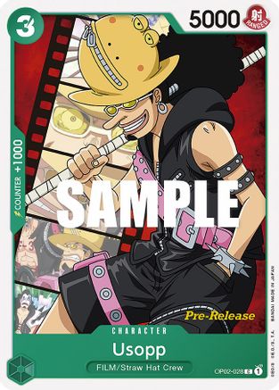 Usopp (OP02-028) [Paramount War Pre-Release Cards] One Piece Single Bandai