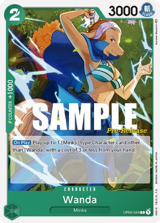 Wanda (OP02-044) [Paramount War Pre-Release Cards] One Piece Single Bandai