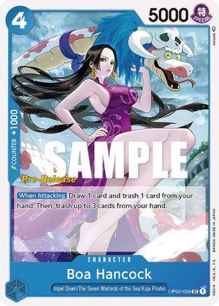 Boa Hancock (OP02-059) [Paramount War Pre-Release Cards] One Piece Single Bandai