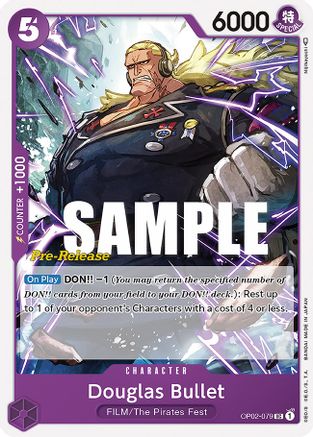 Douglas Bullet (OP02-079) [Paramount War Pre-Release Cards] One Piece Single Bandai