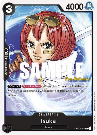 Isuka (OP02-094) [Paramount War Pre-Release Cards] One Piece Single Bandai