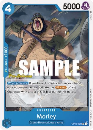 Morley (OP02-061) [Paramount War Pre-Release Cards] One Piece Single Bandai