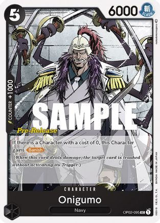 Onigumo (OP02-095) [Paramount War Pre-Release Cards] One Piece Single Bandai