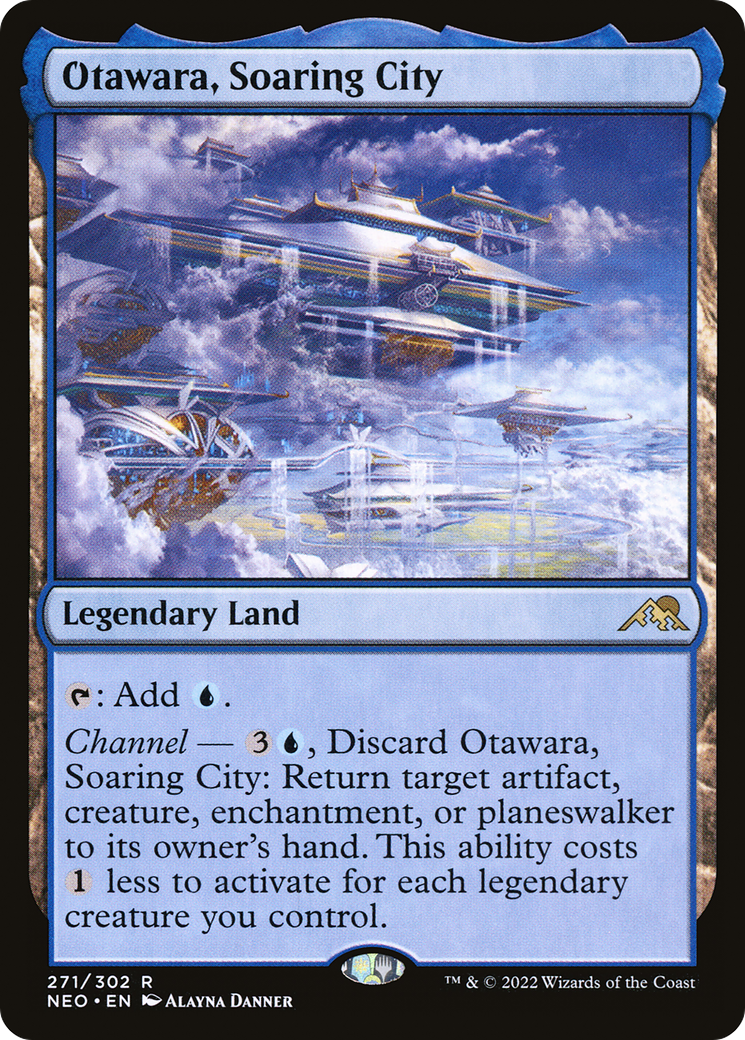 Otawara, Soaring City (NEO-271) [Kamigawa: Neon Dynasty] Foil MTG Single Wizards of the Coast
