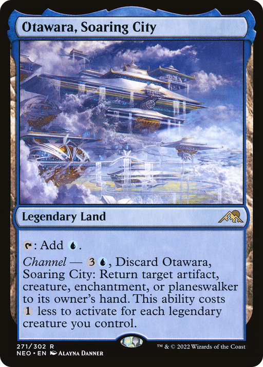 Otawara, Soaring City (NEO-271) [Kamigawa: Neon Dynasty] Foil MTG Single Wizards of the Coast