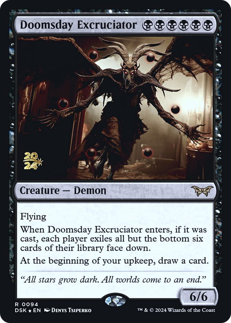 Doomsday Excruciator (PRE-094) [Duskmourn: House of Horror Promos] Foil MTG Single Wizards of the Coast