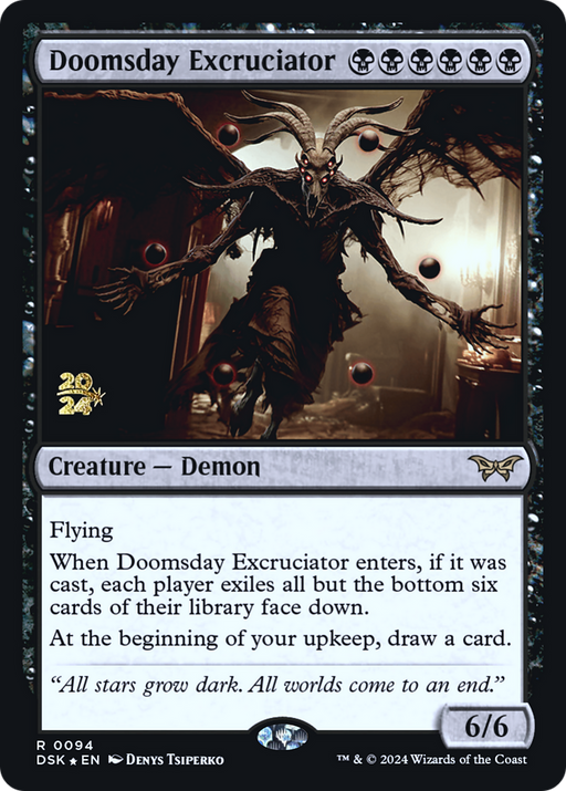 Doomsday Excruciator (PRE-094) [Duskmourn: House of Horror Promos] Foil MTG Single Wizards of the Coast