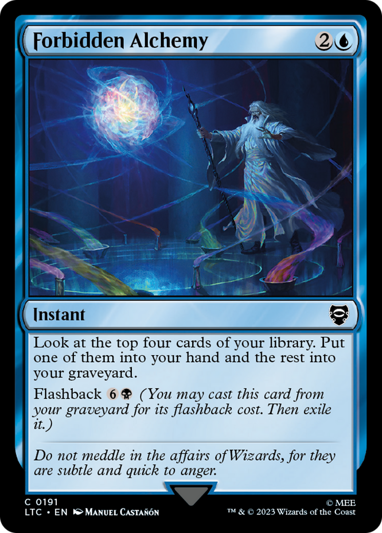 Forbidden Alchemy (LTC-191) [Tales of Middle-earth Commander] MTG Single Wizards of the Coast