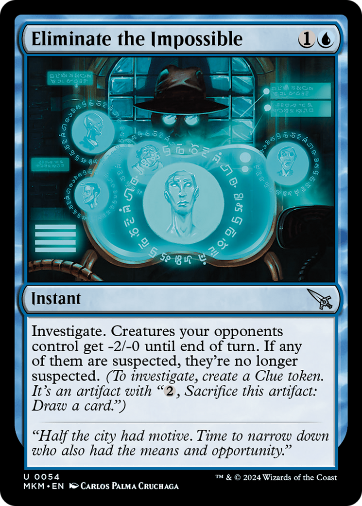 Eliminate the Impossible (MKM-054) [Murders at Karlov Manor] Foil MTG Single Wizards of the Coast