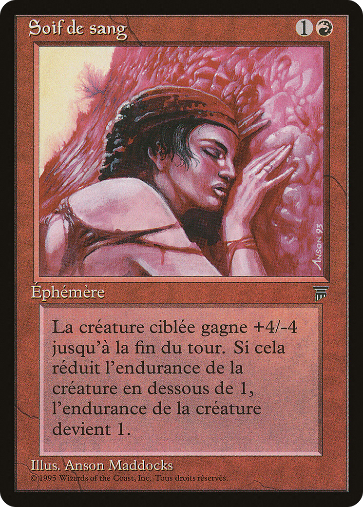 Blood Lust (French) - "Soif de sang" (REN-) [Renaissance] MTG Single Wizards of the Coast
