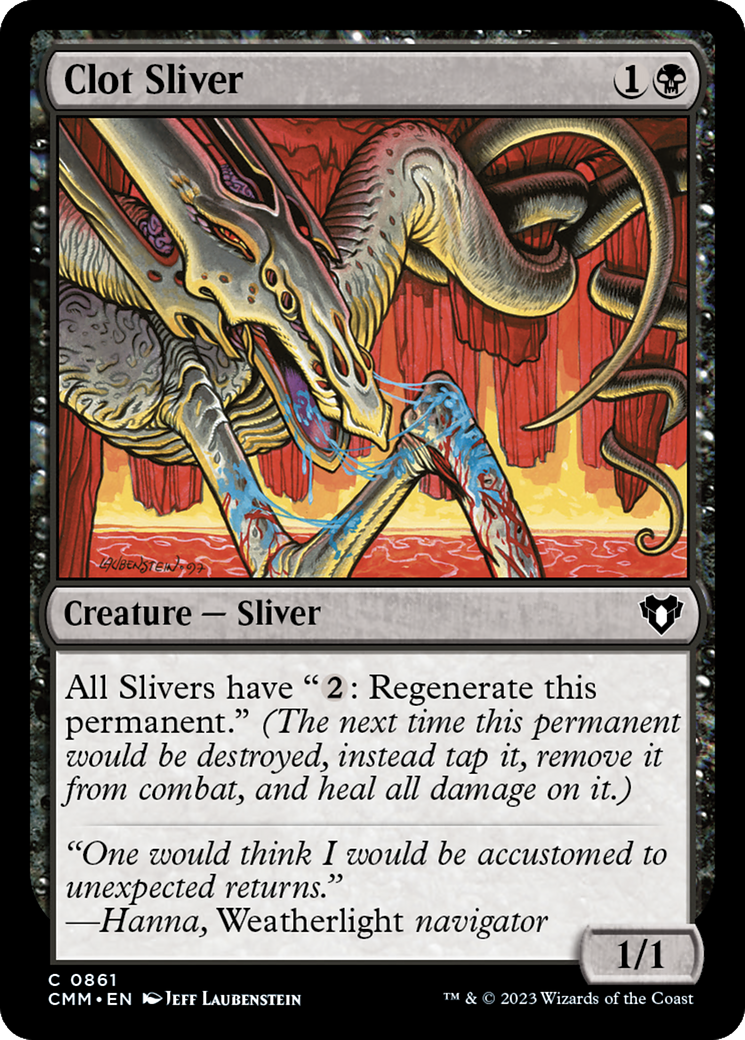 Clot Sliver (CMM-861) [Commander Masters] MTG Single Wizards of the Coast