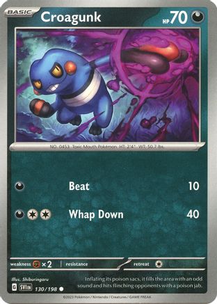 Croagunk (130) [SV: Base Set] Pokemon Single Pokémon