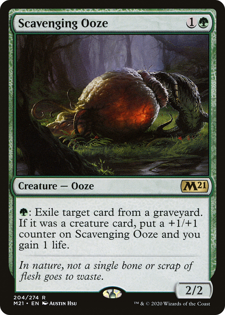 Scavenging Ooze (M21-204) [Core Set 2021] Foil MTG Single Wizards of the Coast