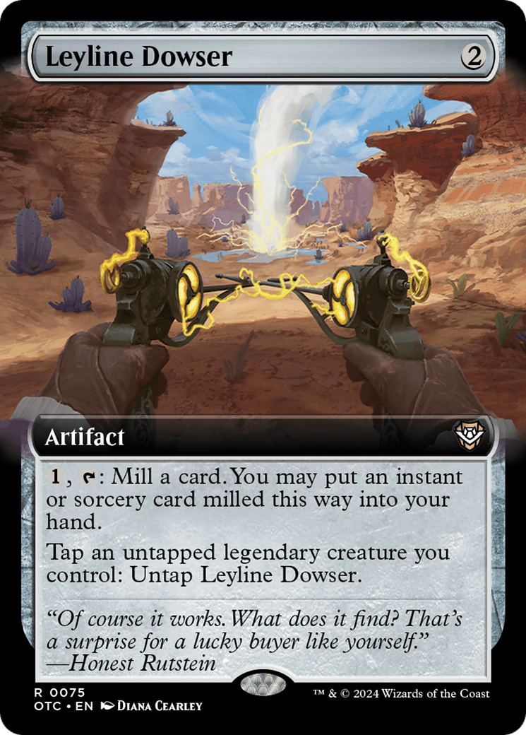 Leyline Dowser (OTC-075) [Outlaws of Thunder Junction Commander] (Extended Art) MTG Single Wizards of the Coast