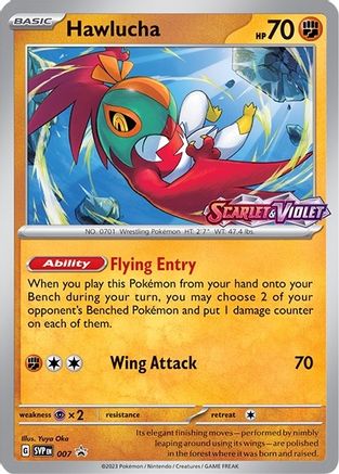 Hawlucha - 007 (Prerelease) (7) Holofoil [Promos: SV Promo Cards] Pokemon Single Pokémon