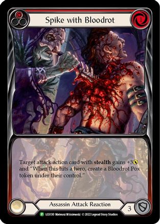 Spike with Bloodrot [LGS130] (Promo)  Rainbow Foil Flesh And Blood Single Flesh And Blood   
