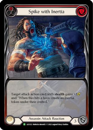 Spike with Inertia [LGS132] (Promo)  Rainbow Foil Flesh And Blood Single Flesh And Blood   