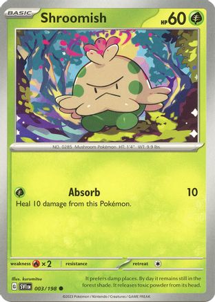 Shroomish 003/198 [SV: Base Set] Pokemon Single Pokémon