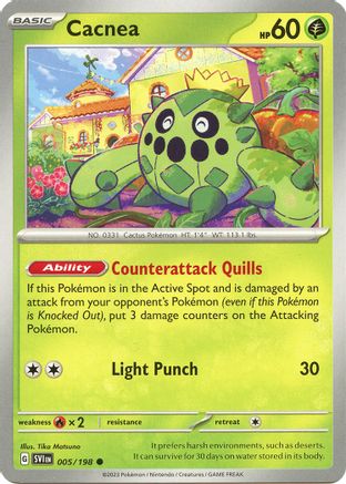 Cacnea - 005/198 [SV: Base Set] Pokemon Single Pokémon