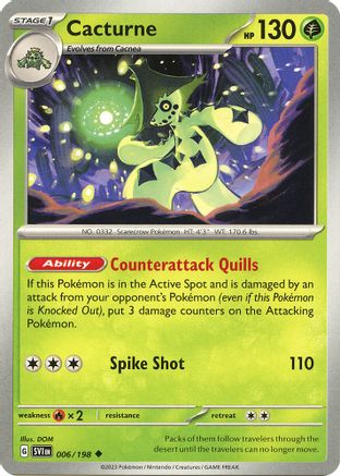 Cacturne - 006/198 [SV: Base Set] Pokemon Single Pokémon