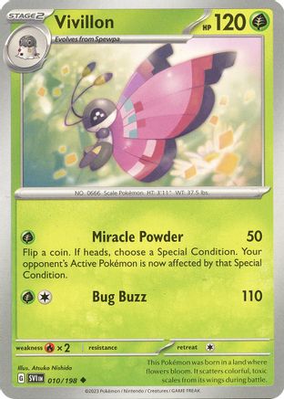 Vivillon (10) Reverse Holofoil [SV: Base Set] Pokemon Single Pokémon