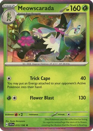 Meowscarada - 015/198 Holofoil [SV: Base Set] Pokemon Single Pokémon