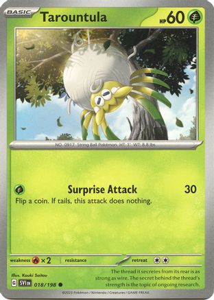 Tarountula - 018/198 [SV: Base Set] Pokemon Single Pokémon