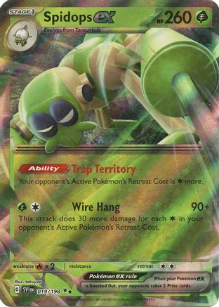 Spidops ex - 019/198 Holofoil [SV: Base Set] Pokemon Single Pokémon