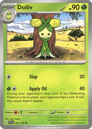 Dolliv - 022/198 Reverse Holofoil [SV: Base Set] Pokemon Single Pokémon