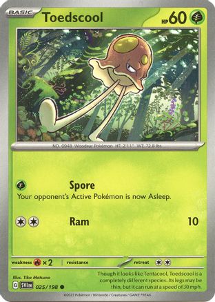 Toedscool - 025/198 [SV: Base Set] Pokemon Single Pokémon
