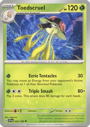 Toedscruel (26) Reverse Holofoil [SV: Base Set] Pokemon Single Pokémon