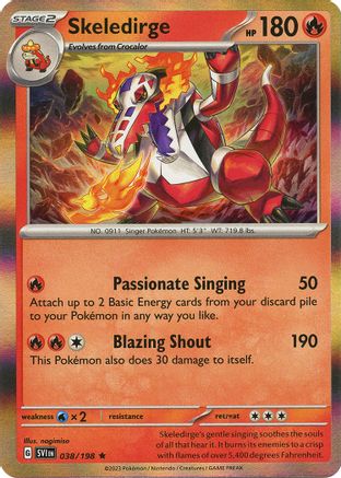 Skeledirge (38) Holofoil [SV: Base Set] Pokemon Single Pokémon