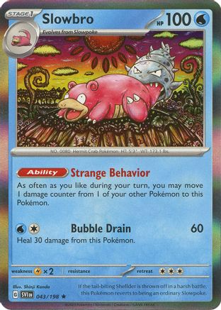 Slowbro (43) Reverse Holofoil [SV: Base Set] Pokemon Single Pokémon