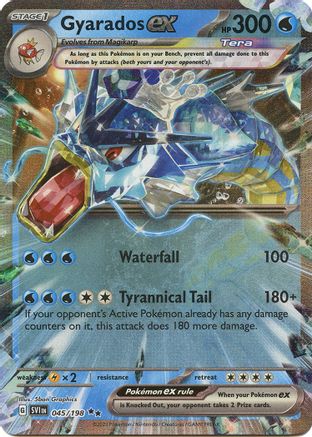 Gyarados ex - 045/198 Holofoil [SV: Base Set] Pokemon Single Pokémon