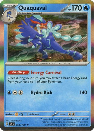 Quaquaval (54) Holofoil [SV: Base Set] Pokemon Single Pokémon